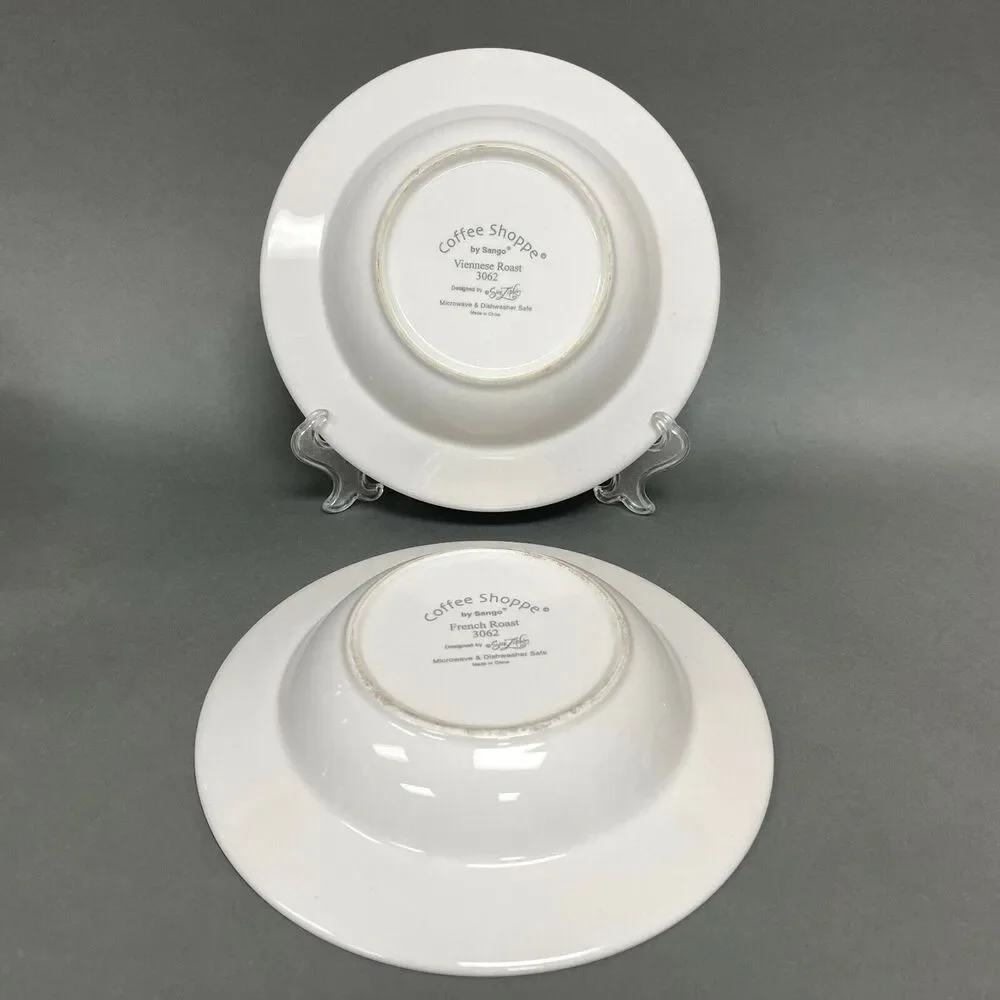 Coffee Shoppe by Sango Pasta Bowls‎ Sue Zipkin Viennese French Roast 3062